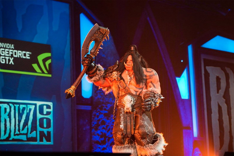 Grommash Hellscream as he appears in World of Warcraft: Warlords of Draenor. This costume eventually won the competition.